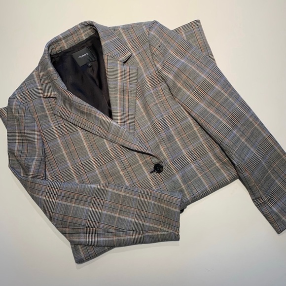 Theory Double Breasted Plaid Coat AW19 - Picture 3 of 5